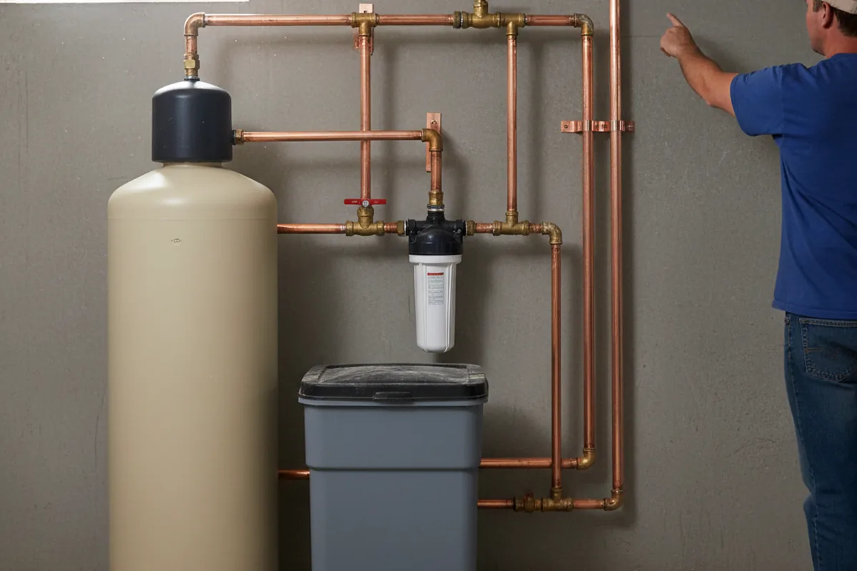 Whole-house water treatment system installed in Grays River